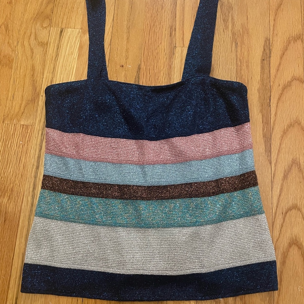Missoni multi-colored glitter tank